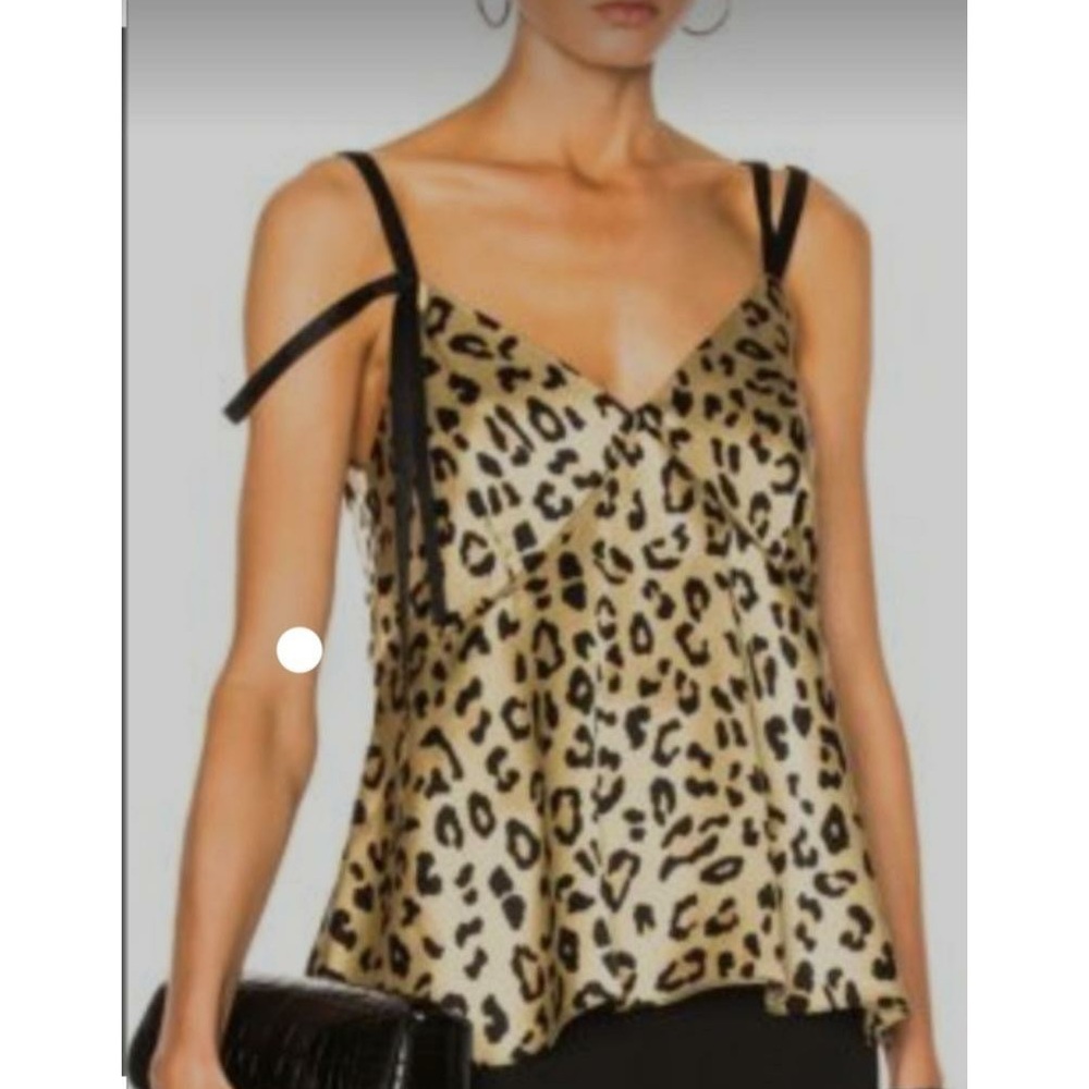 New Cing a Sept "SACHA" leopard silk cami top without tags